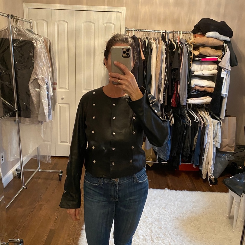 Gorgeous black leather jacket